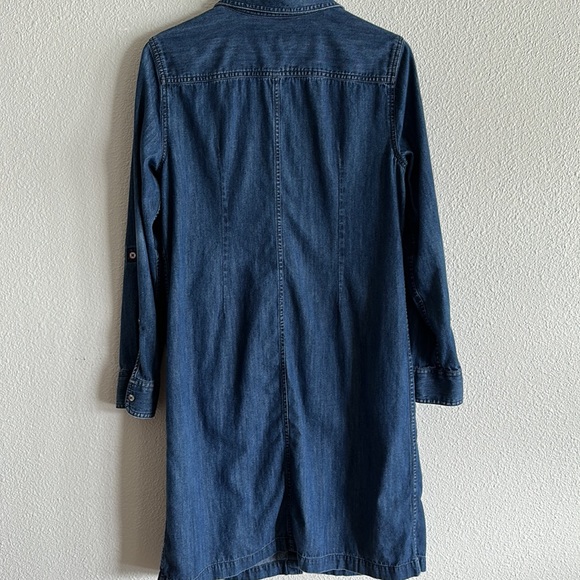 Talbots denim size 10 button down dress - Picture 6 of 7